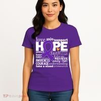 Alzheimer's Hope Love Support Women's T-Shirt thumb 4