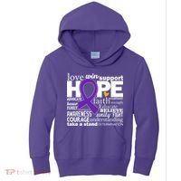 Alzheimer's Hope Love Support Kids Hoodie thumb 0