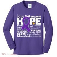 Alzheimer's Hope Love Support Kids Long Sleeve Shirt thumb 0
