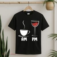 AM Coffee PM Wine T-Shirt thumb 2
