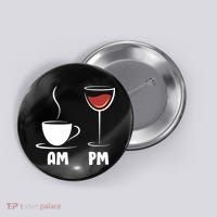 AM Coffee PM Wine Button thumb 0