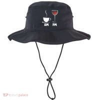 AM Coffee PM Wine Bucket Hat thumb 0