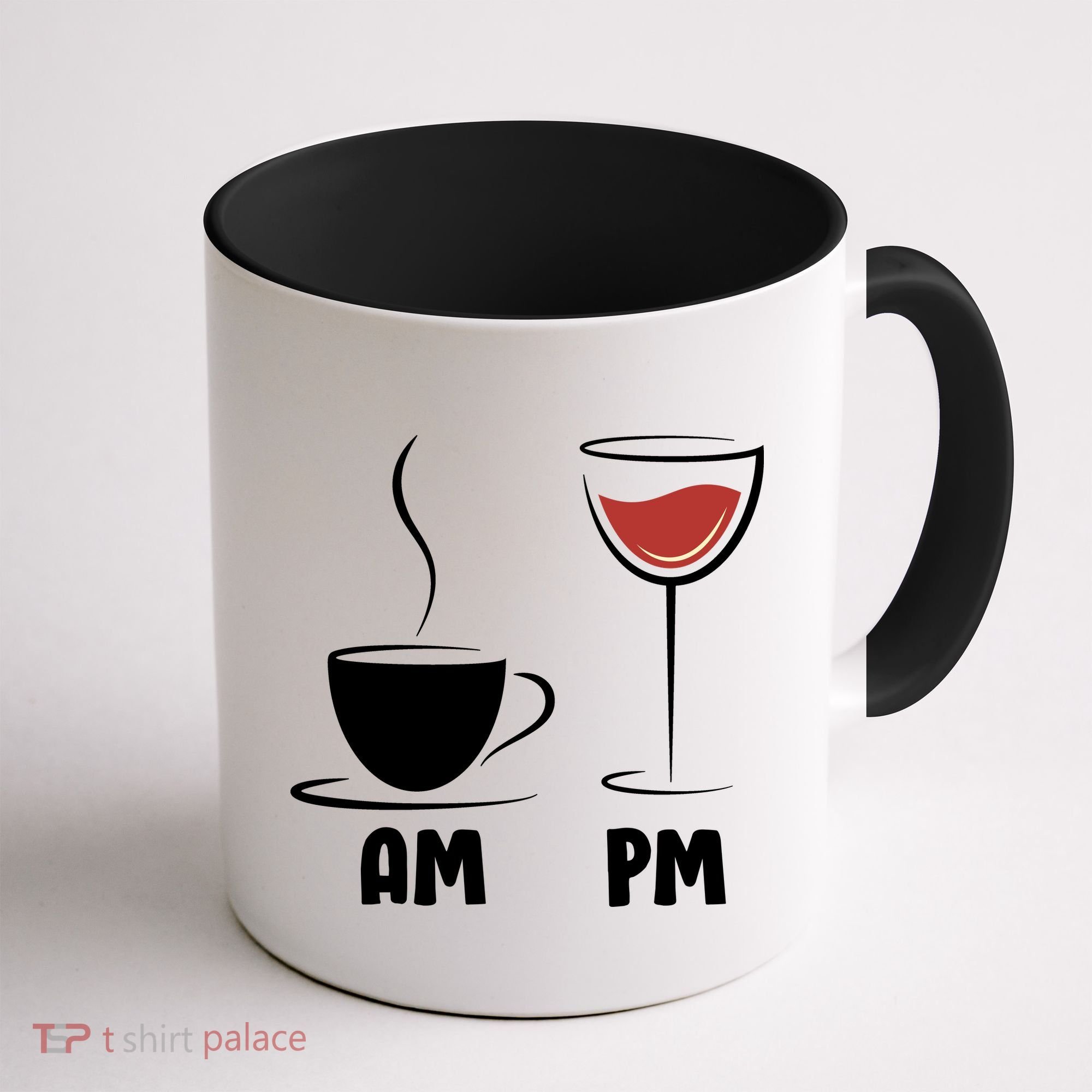 AM Coffee PM Wine Coffee Mug
