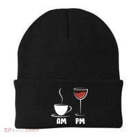 AM Coffee PM Wine Beanie thumb 0