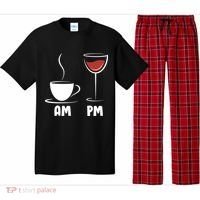 AM Coffee PM Wine Pajama Set thumb 0