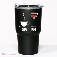 AM Coffee PM Wine Tumbler thumb 0