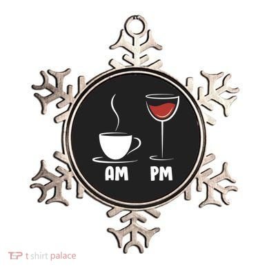 AM Coffee PM Wine Ornament