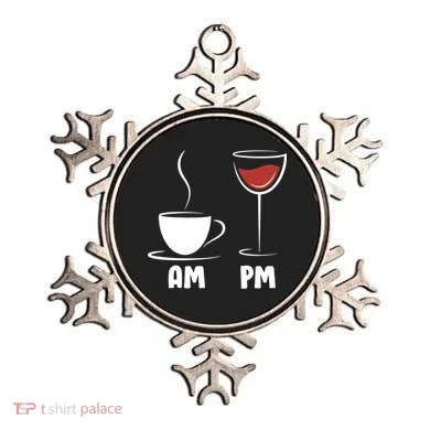 AM Coffee PM Wine Ornament