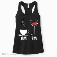 AM Coffee PM Wine Women's Tank Top thumb 0