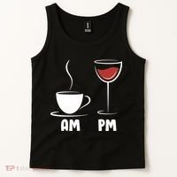 AM Coffee PM Wine Tank Top thumb 2
