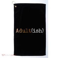Adultish Melanin 21st Birthday 18th Birthday Golf Towel thumb 0