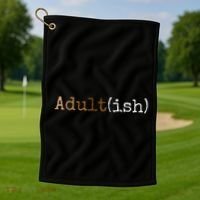 Adultish Melanin 21st Birthday 18th Birthday Golf Towel thumb 1