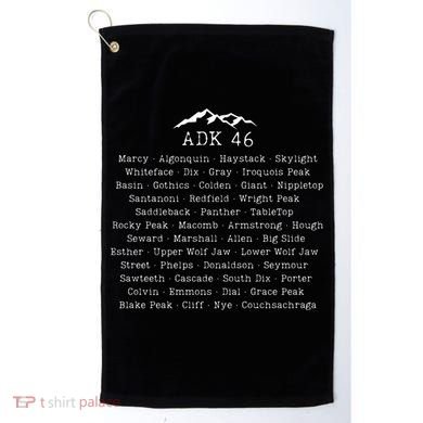 Adirondack Mountains 46 High Peaks Golf Towel
