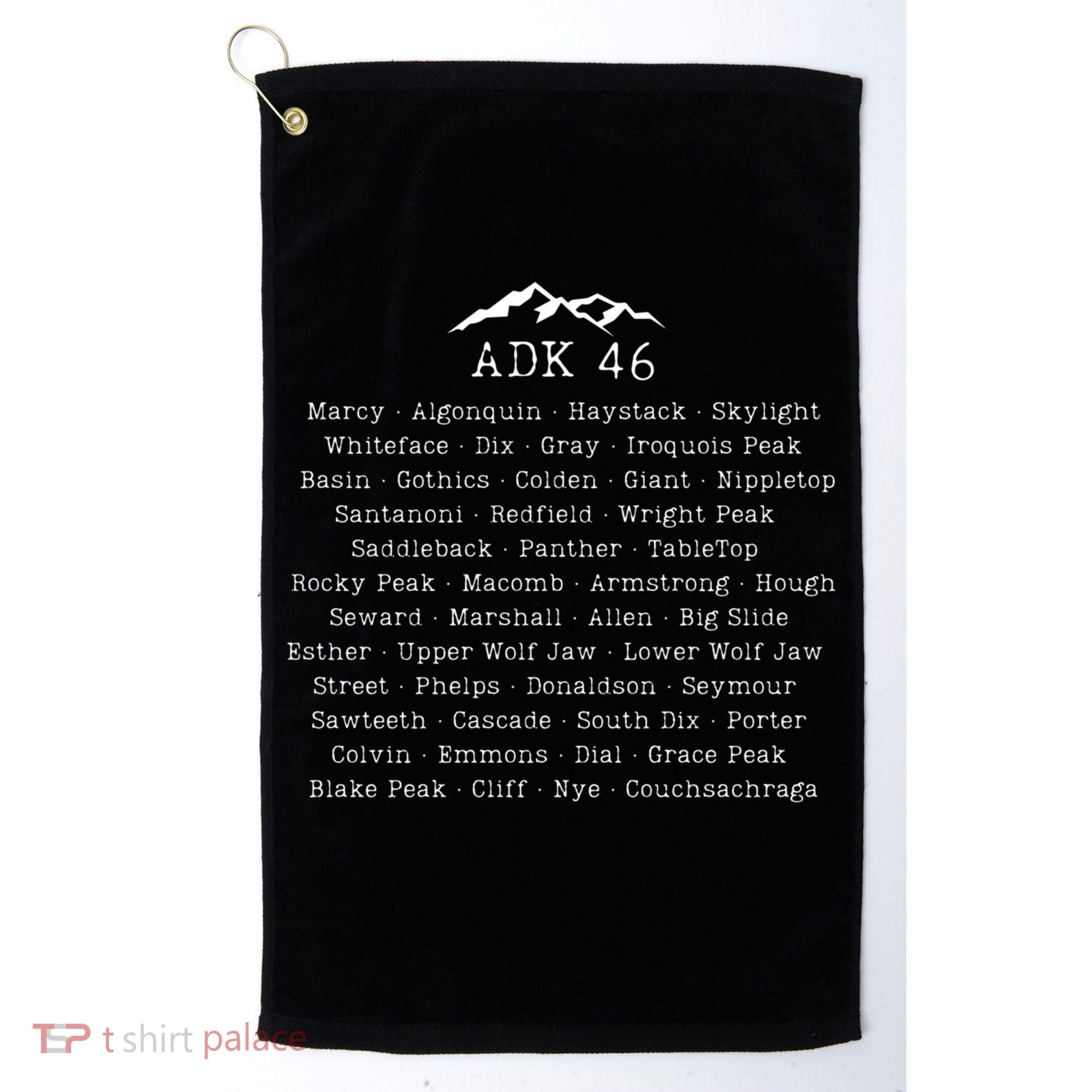 Adirondack Mountains 46 High Peaks Golf Towel