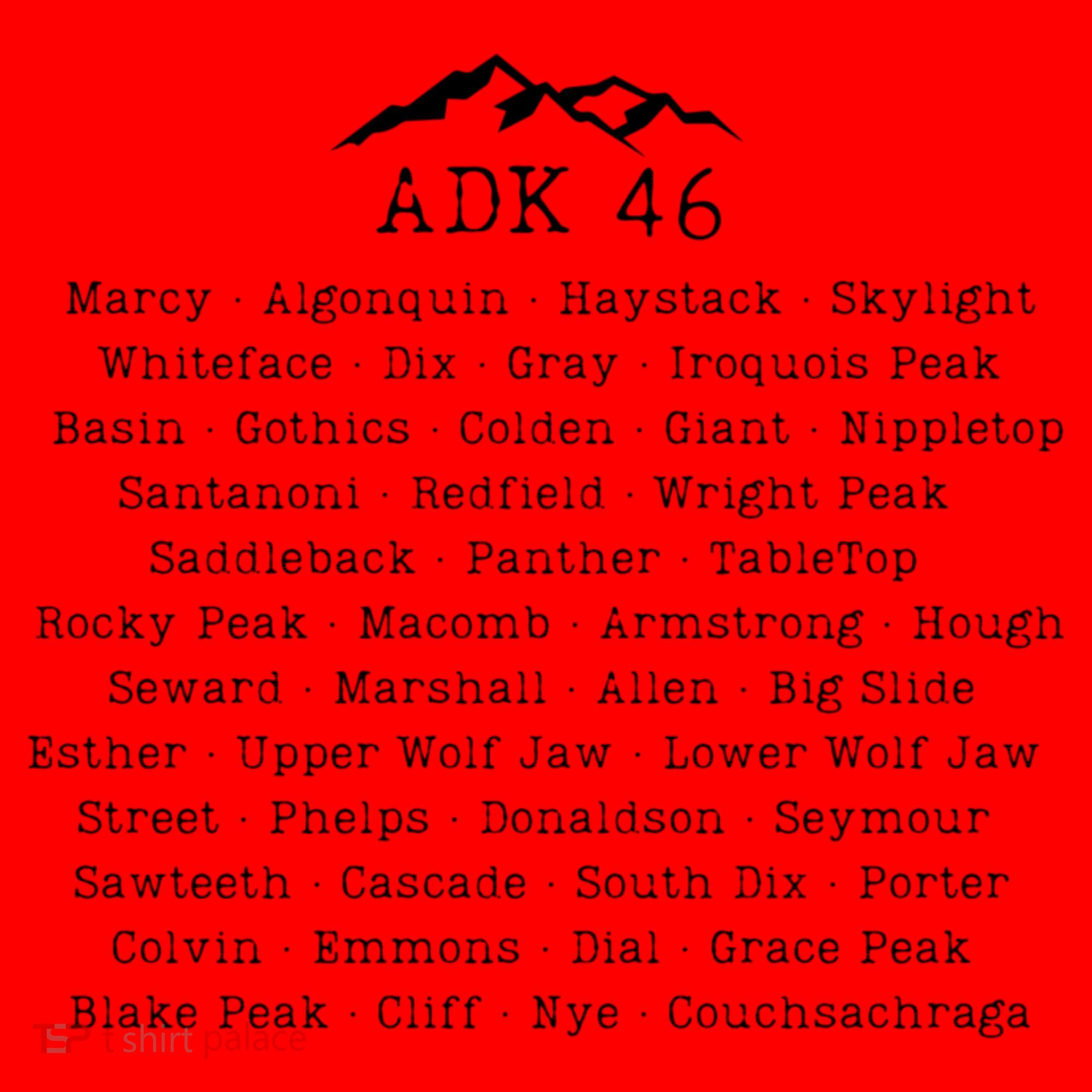 Adirondack Mountains 46 High Peaks Santa Hat