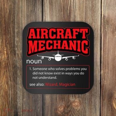Aircraft Mechanic Airplane  Coaster