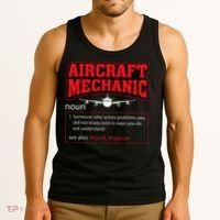 Aircraft Mechanic Airplane  Tank Top thumb 3