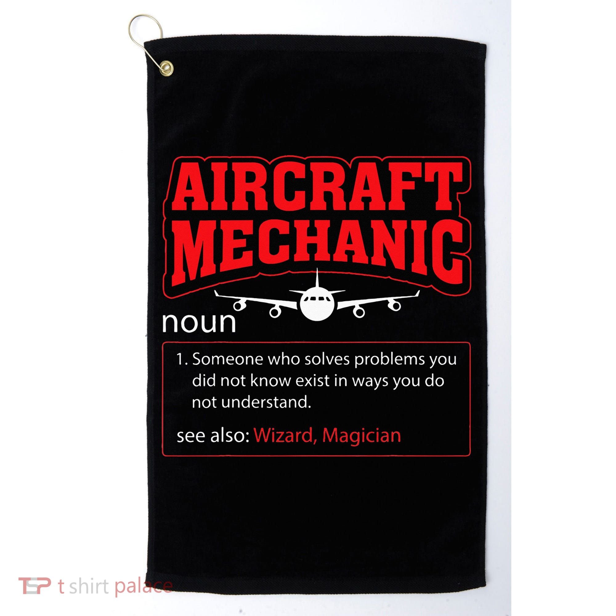 Aircraft Mechanic Airplane  Golf Towel