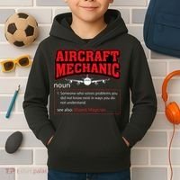 Aircraft Mechanic Airplane  Kids Hoodie thumb 2