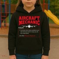 Aircraft Mechanic Airplane  Kids Hoodie thumb 3