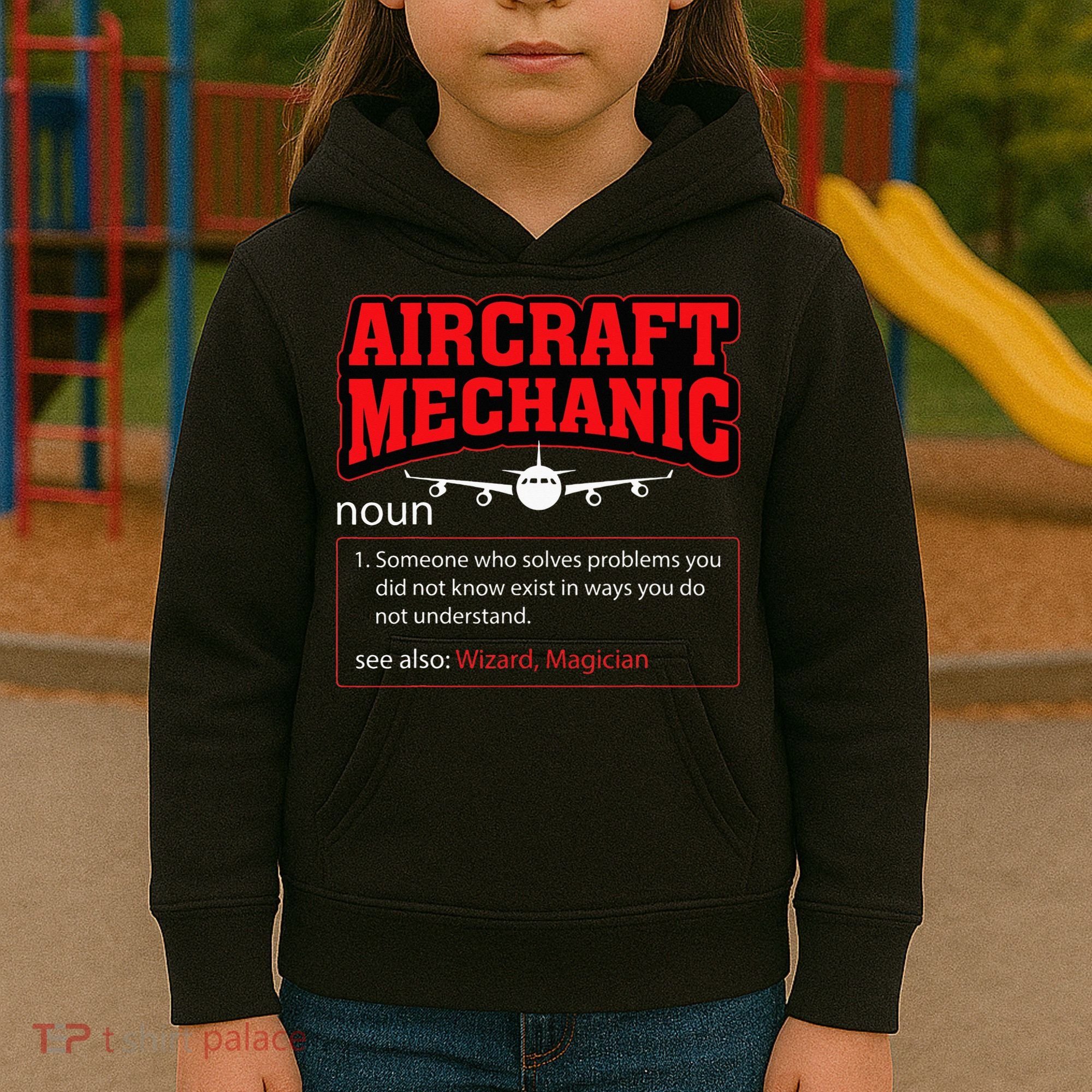 Aircraft Mechanic Airplane  Kids Hoodie