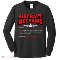 Aircraft Mechanic Airplane  Kids Long Sleeve Shirt thumb 0