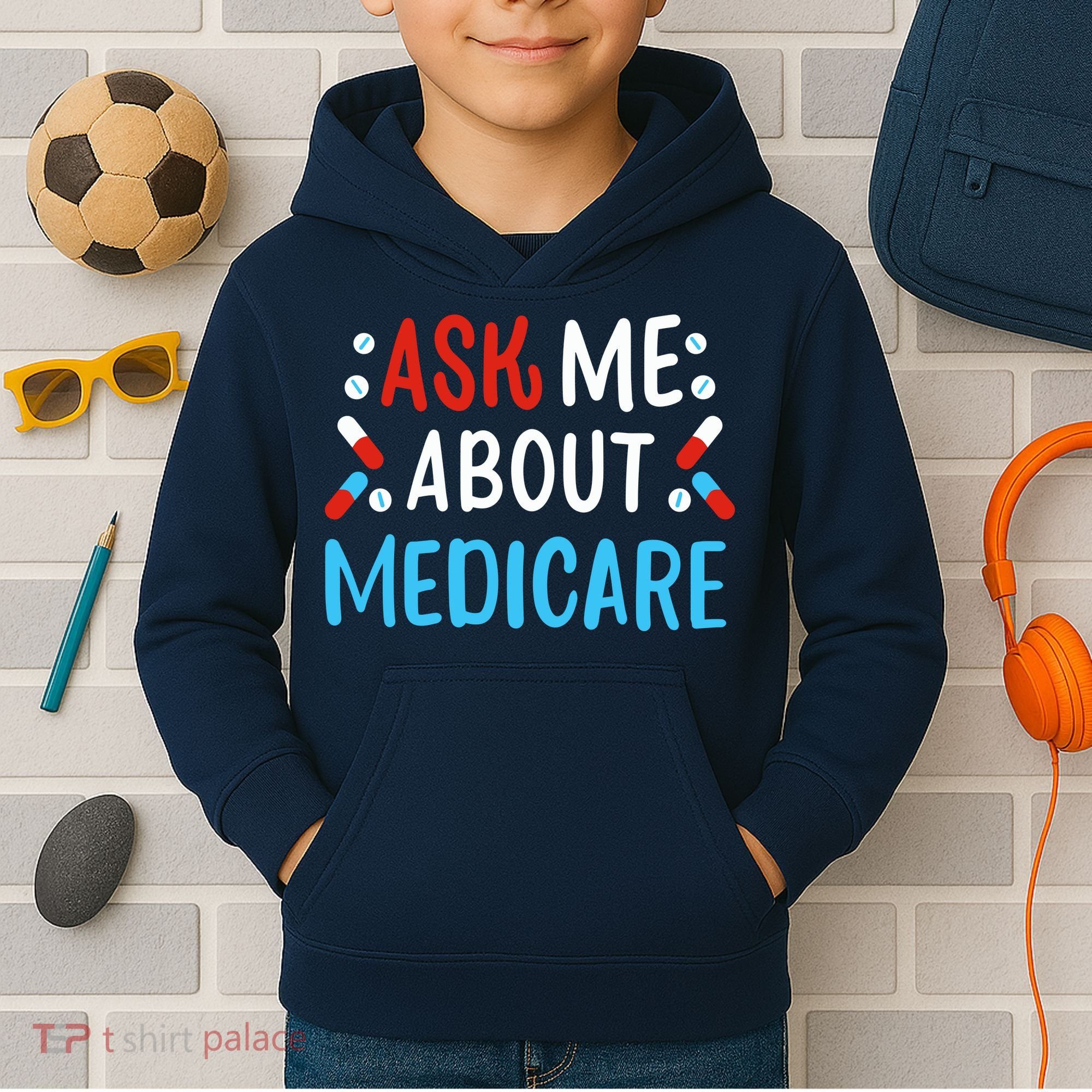 Ask Me About Medicare Kids Hoodie