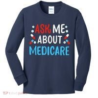 Ask Me About Medicare Kids Long Sleeve Shirt thumb 0