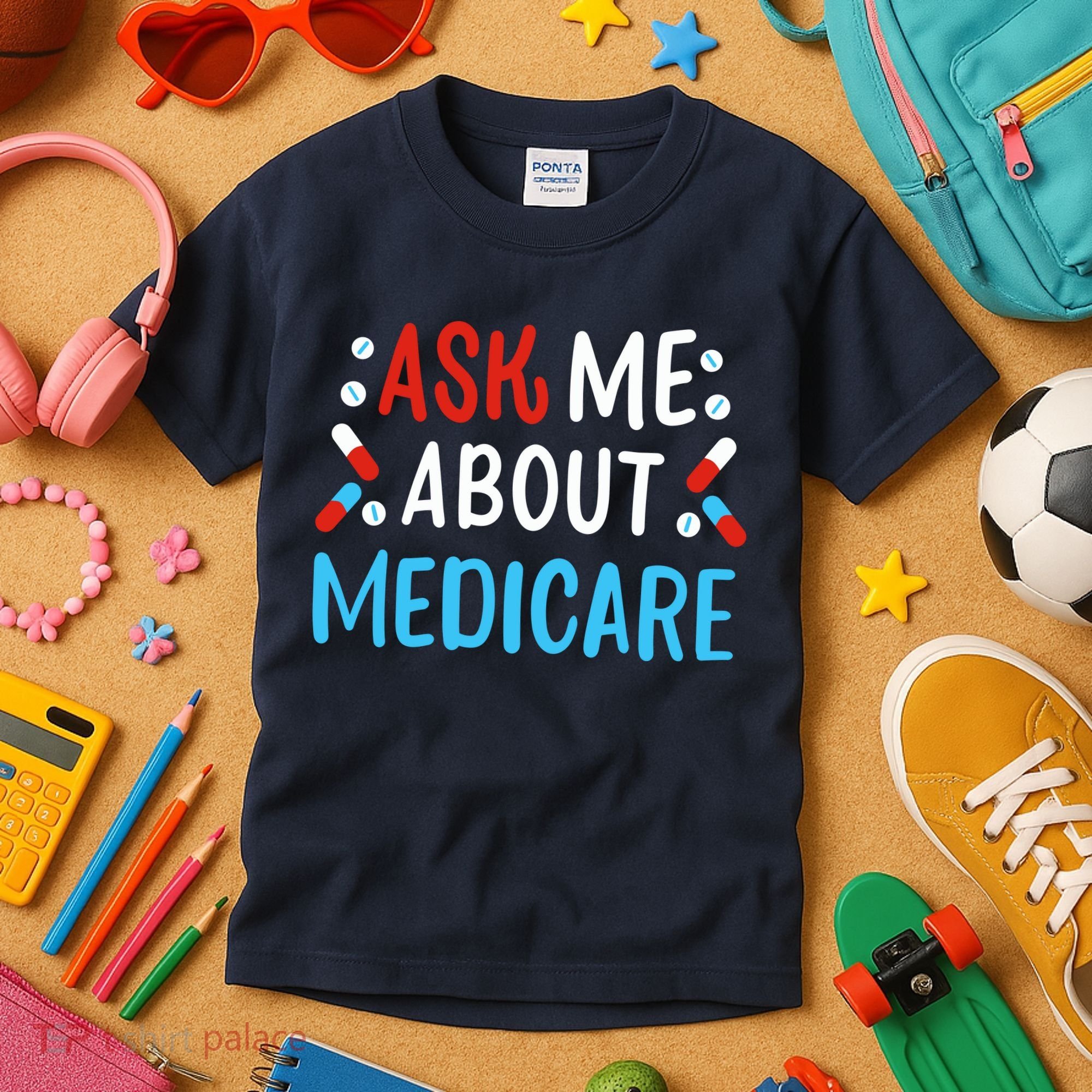 Ask Me About Medicare Kids T-Shirt
