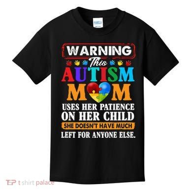 Autism Mom Kids T-Shirt