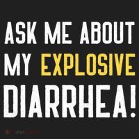 Ask Me About My Explosive Diarrhea Funny Hat thumb 2