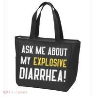 Ask Me About My Explosive Diarrhea Funny Tote Bag thumb 3
