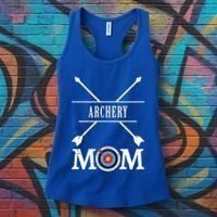 Archery Mom Archer Bow Arrow Mother's Day Sports Lover Meaningful Gift Women's Tank Top thumb 3