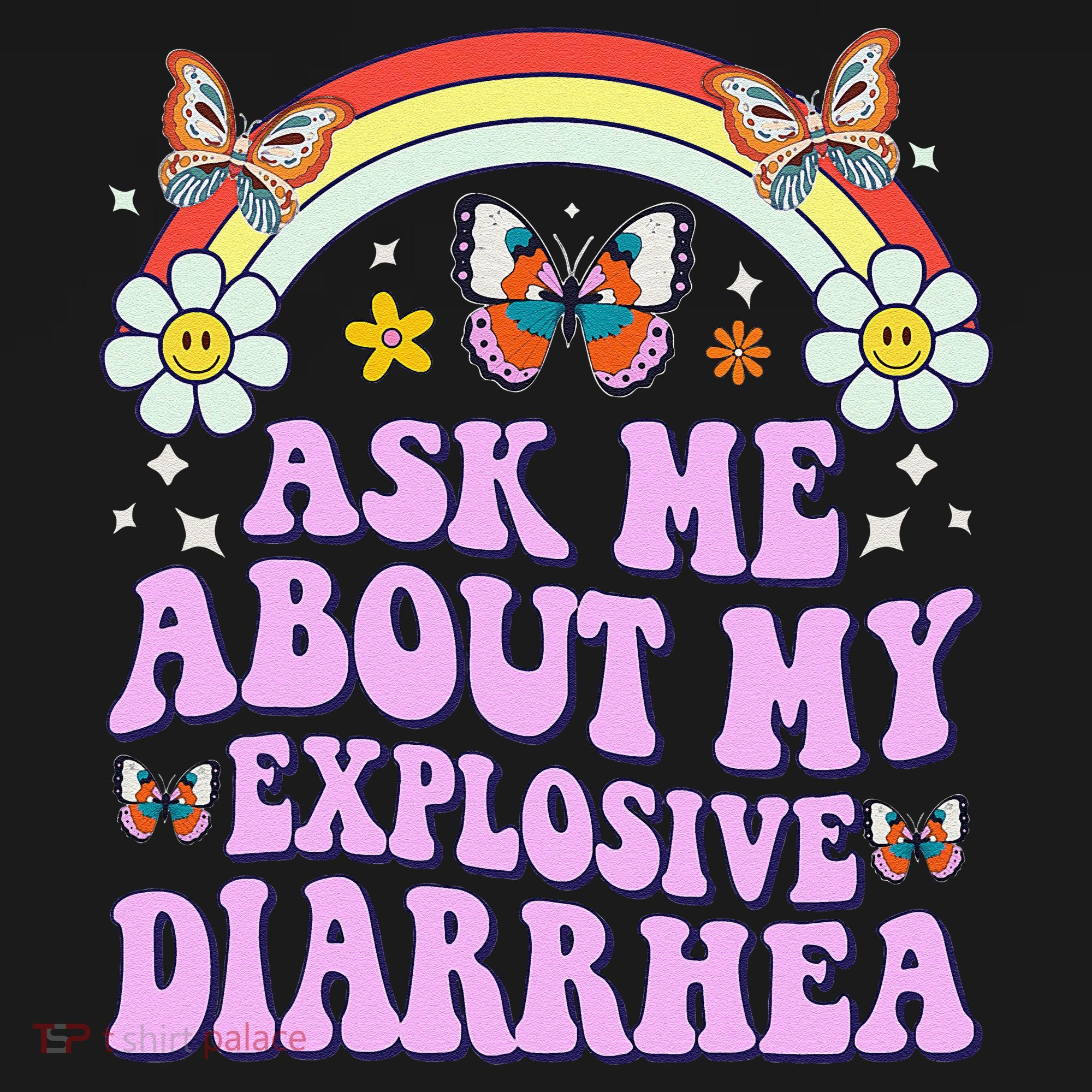 Ask Me About My Explosive Diarrhea Edgy Adult Humor Funny Gift Women's Tank Top
