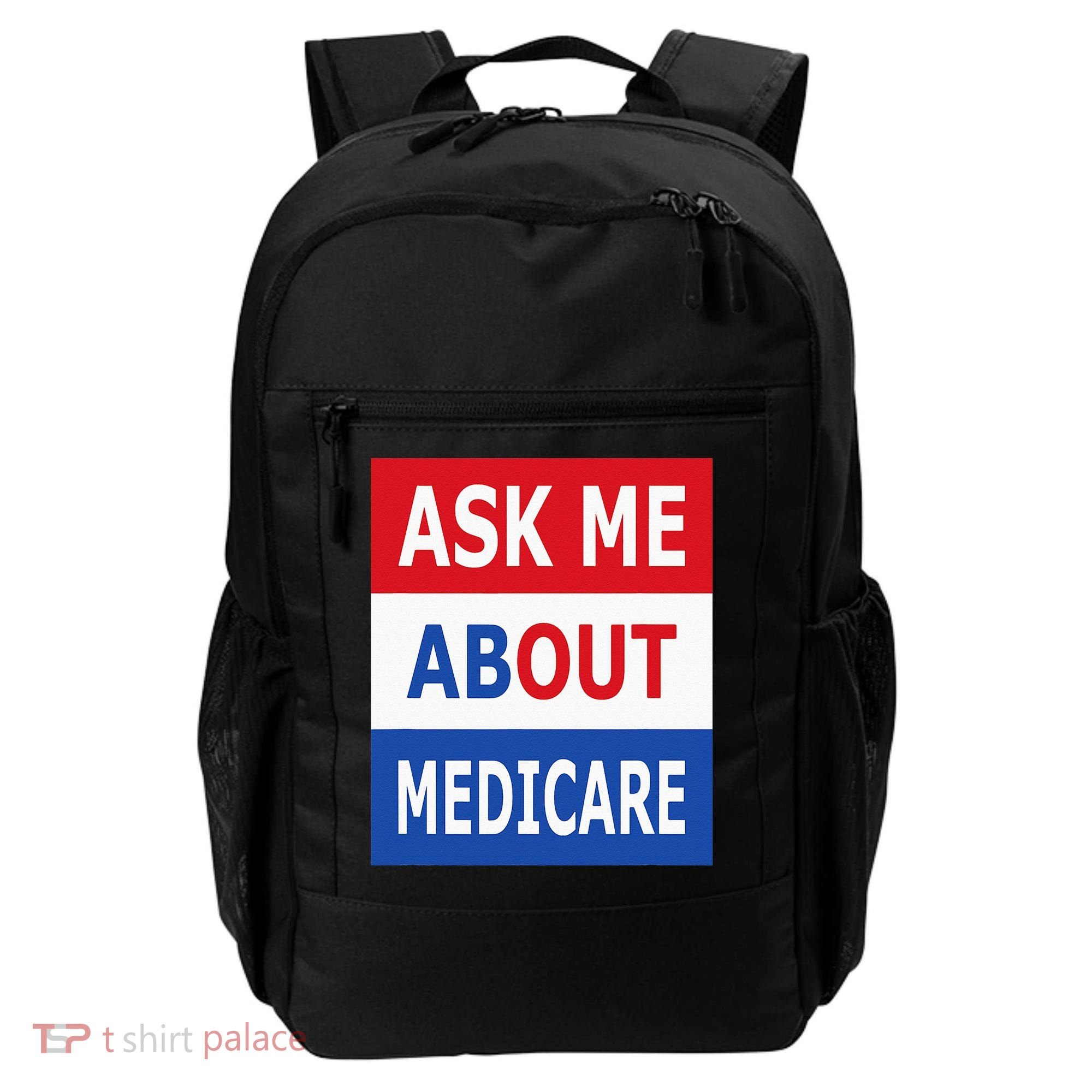 Ask Me About Medicare Insurance Agent Broker Backpack