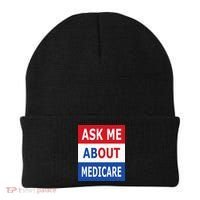 Ask Me About Medicare Insurance Agent Broker Beanie thumb 0
