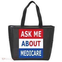 Ask Me About Medicare Insurance Agent Broker Tote Bag thumb 0