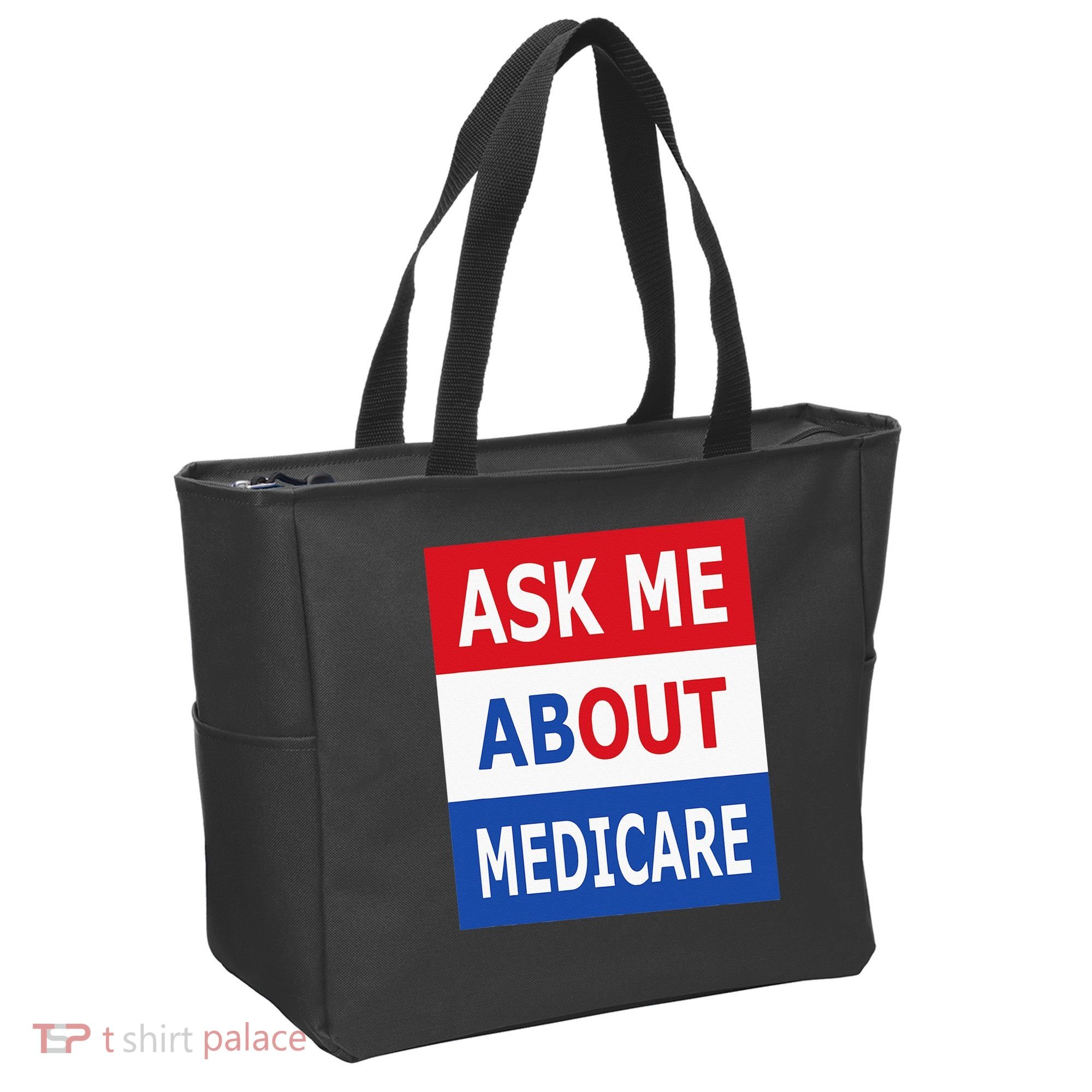 Ask Me About Medicare Insurance Agent Broker Tote Bag