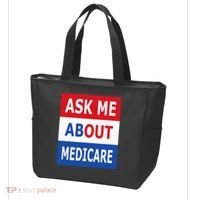Ask Me About Medicare Insurance Agent Broker Tote Bag thumb 3