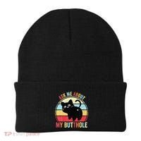 Ask Me About My Butthole Funny Cat Butt Beanie thumb 0