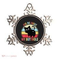 Ask Me About My Butthole Funny Cat Butt Ornament thumb 0