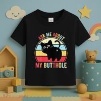 Ask Me About My Butthole Funny Cat Butt Toddler T-Shirt thumb 3