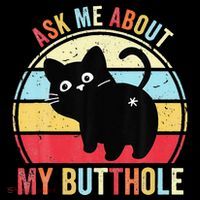 Ask Me About My Butthole Funny Cat Butt Toddler T-Shirt thumb 4