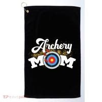 Archery Mom Archer Bow Arrow Mother's Day Sports Lover Gift Golf Towel thumb 0