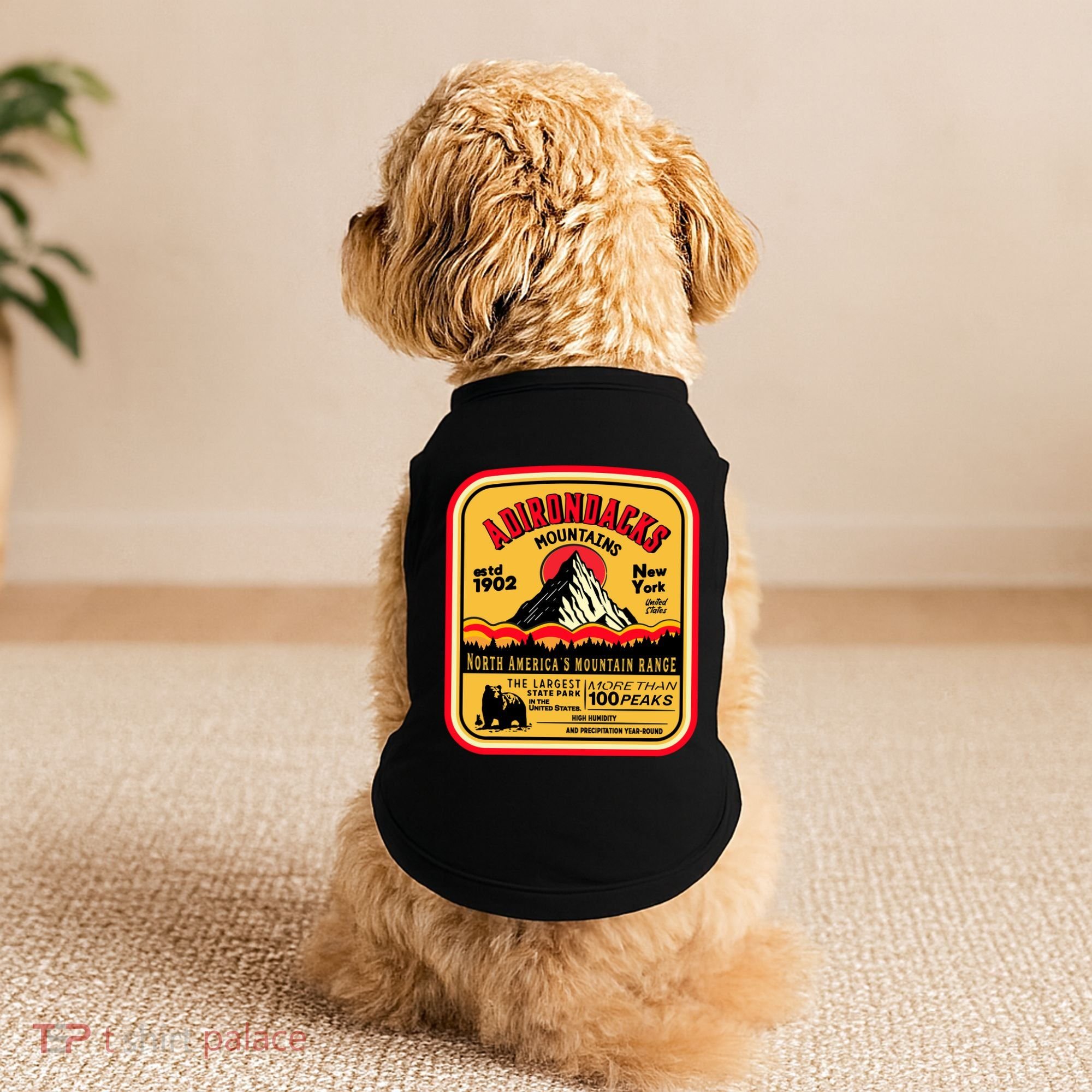 Adirondack Mountains (Adk) Aged Look Doggie Tank