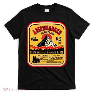 Adirondack Mountains (Adk) Aged Look T-Shirt