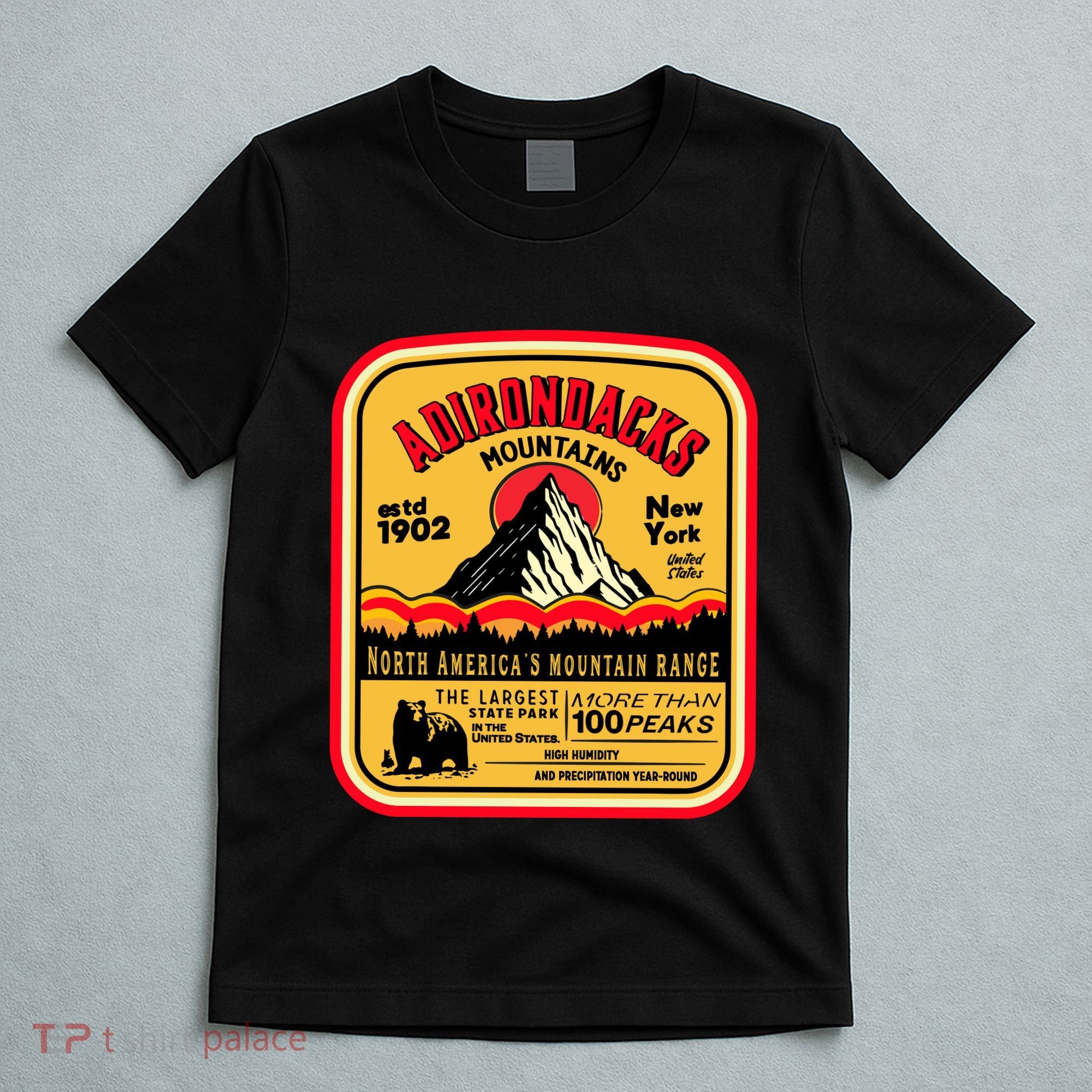 Adirondack Mountains (Adk) Aged Look T-Shirt