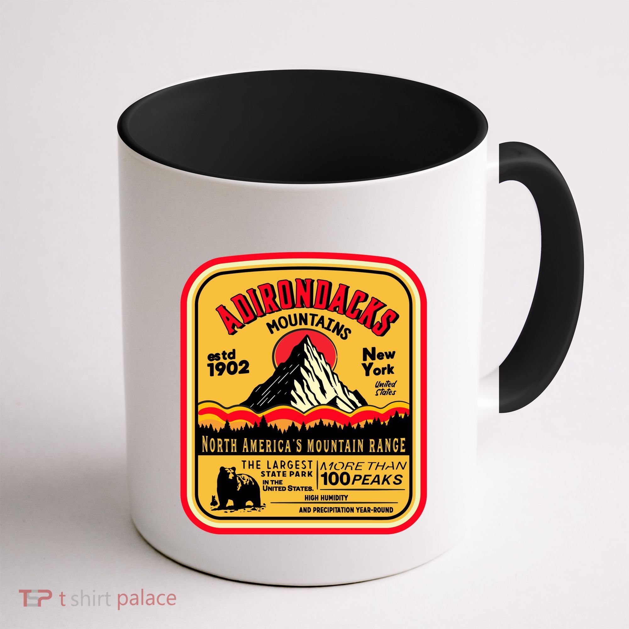 Adirondack Mountains (Adk) Aged Look Coffee Mug