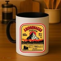 Adirondack Mountains (Adk) Aged Look Coffee Mug thumb 4