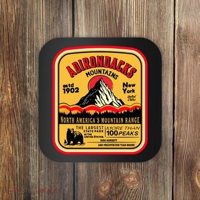 Adirondack Mountains (Adk) Aged Look Coaster
